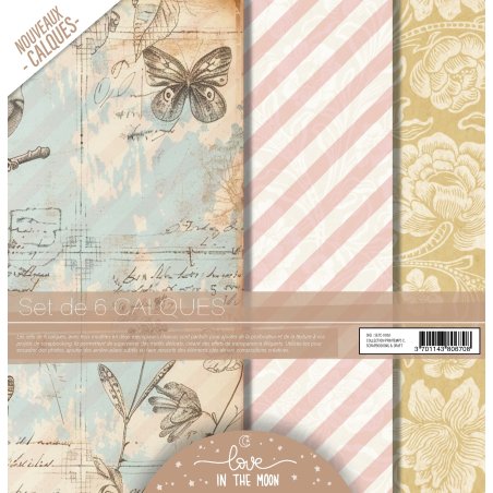 Set de Calques Scrapbooking - Printemps charmant - Love in the Moon