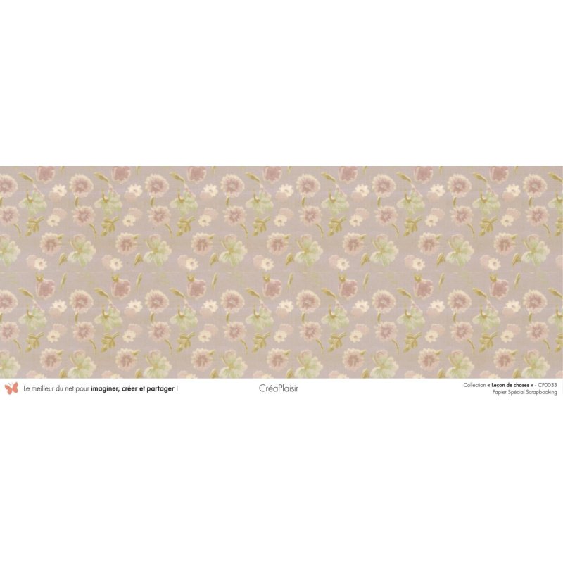 Set papiers Leçon de choses - 6 papiers 30,5x31,5 cm + 6 papiers 12x30,5cm