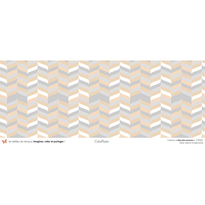 Set papiers Mes jolis moments - 6 papiers 30,5x31,5 cm + 6 papiers 12x30,5cm
