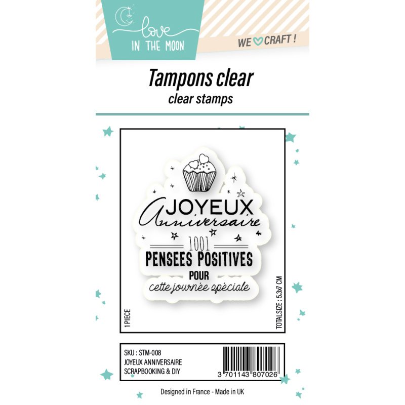 Tampon grande expression "Joyeux Anniversaire"