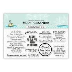 Set de 11 tampones transparentes A tes cÃ´tÃ©s - 10x21cm