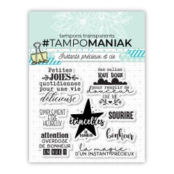 Tablero de sellos - Felicidad - 10x10cm