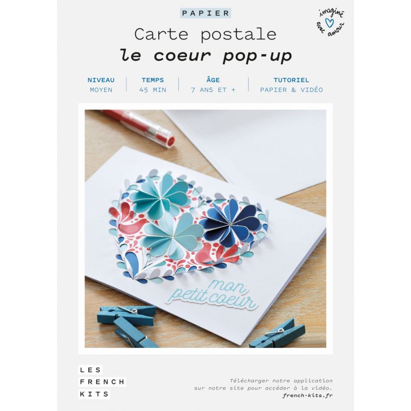 Kit pour créer une carte popup en papier