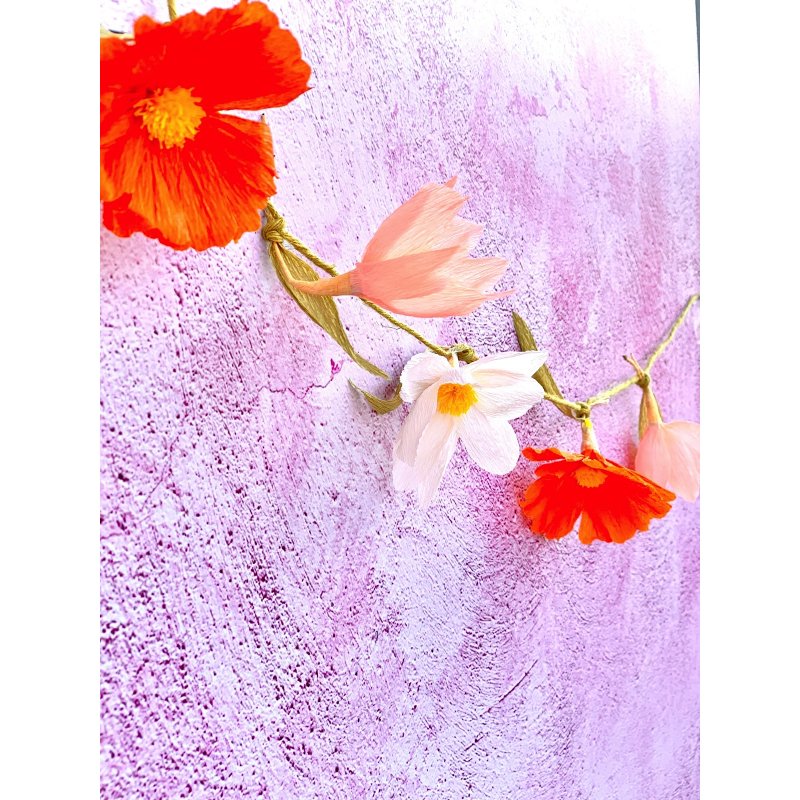 Kit Art Floral "Guirlande décorative" - Farandole de cosmos